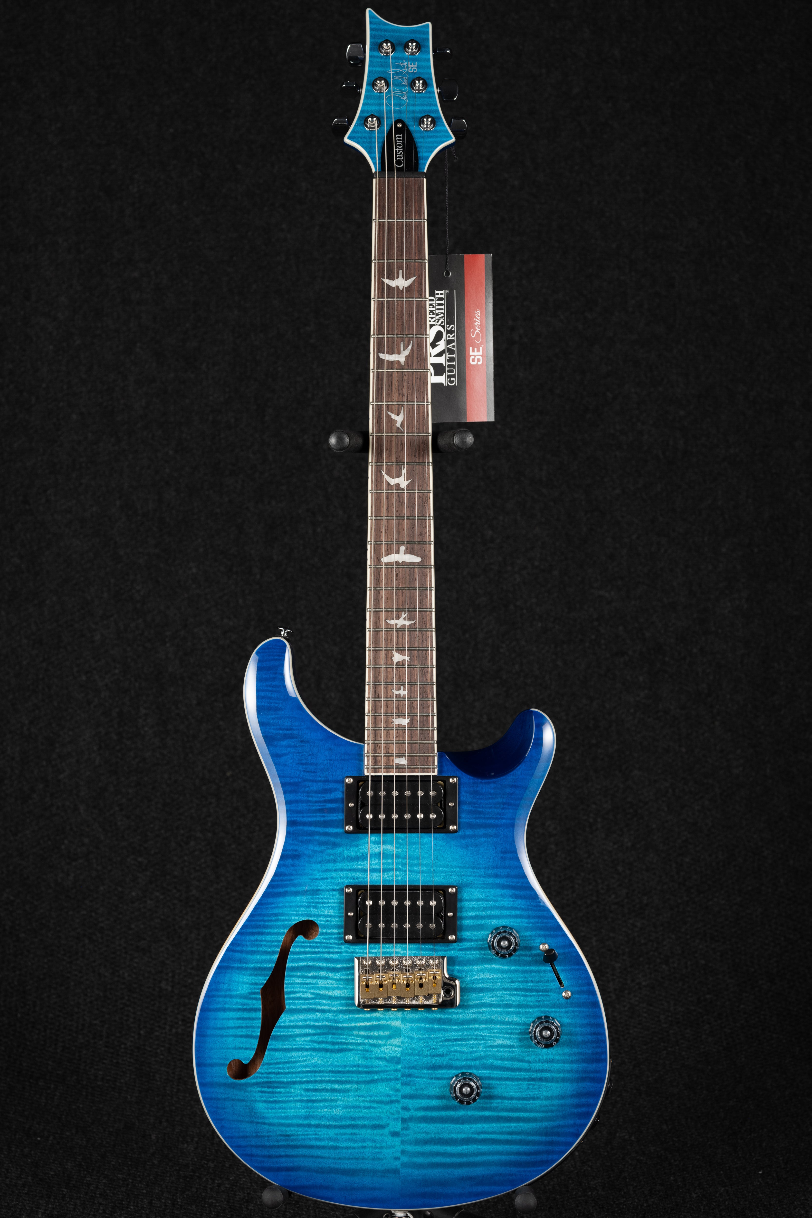 SE Custom 24 Semi-Hollow Piezo - Lake Blue