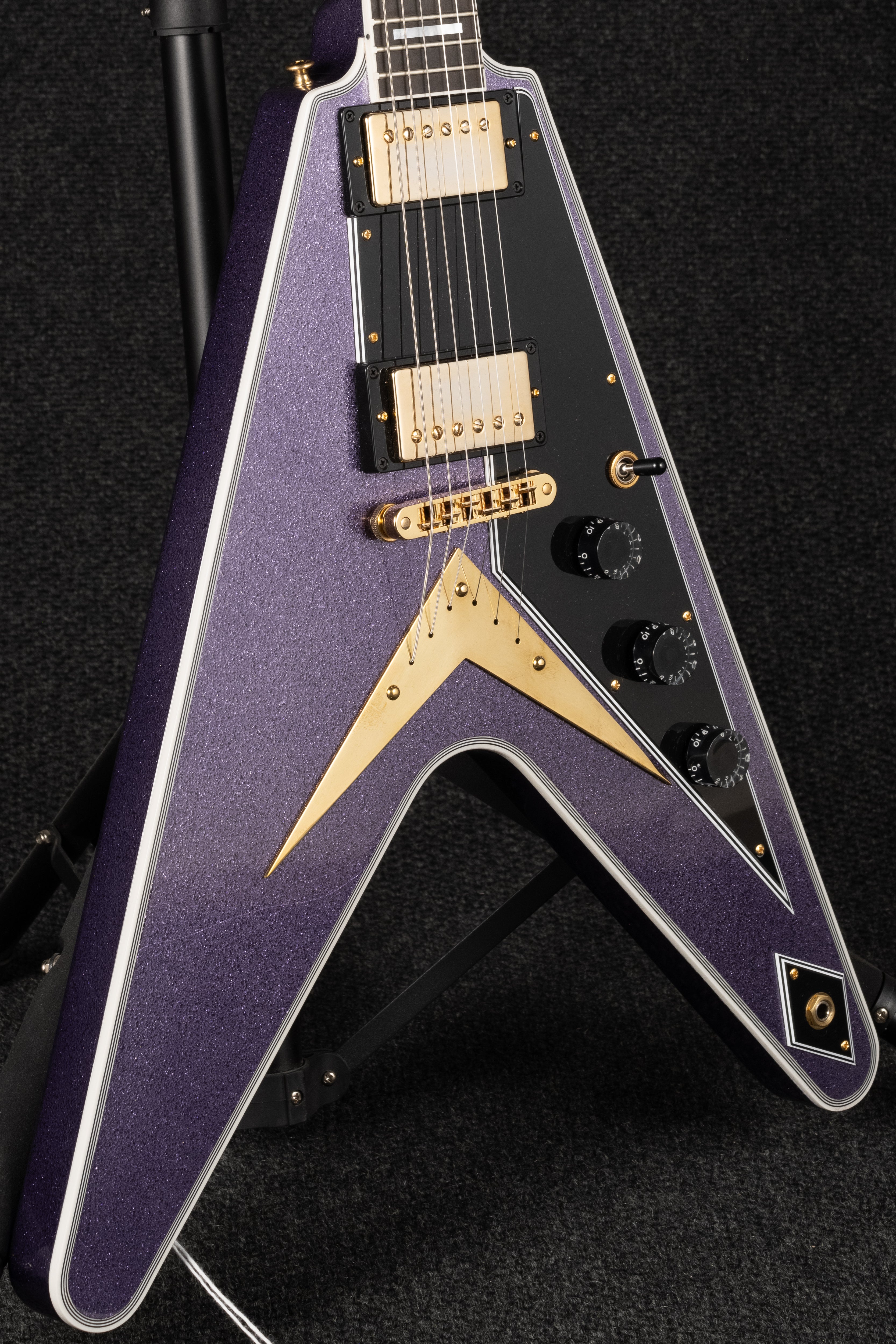 Flying V Custom - Purple Sparkle