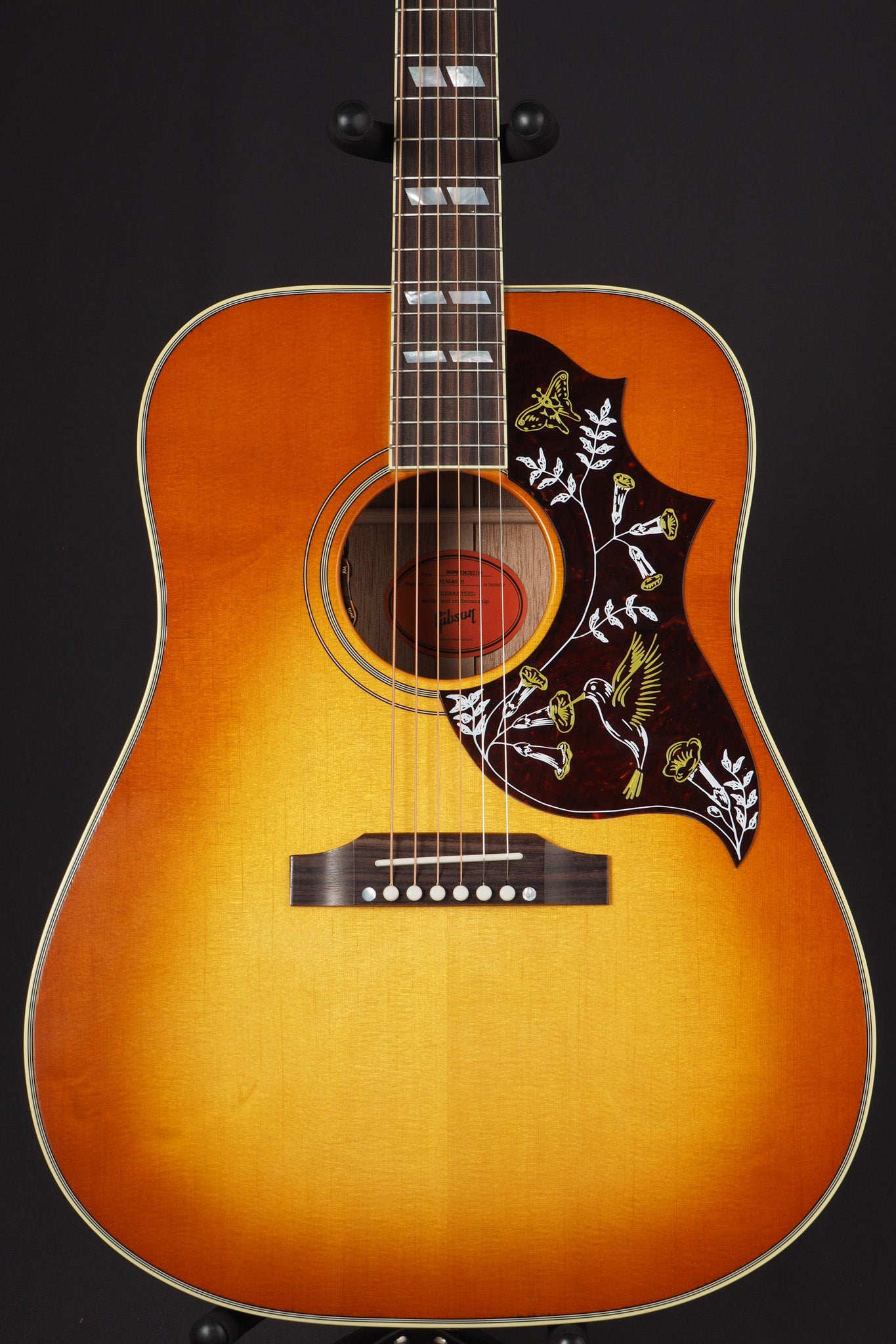 gibson hummingbird tobacco sunburst Gibson Hummingbird Standard Acoustic-Electric Guitar Heritage Cherry