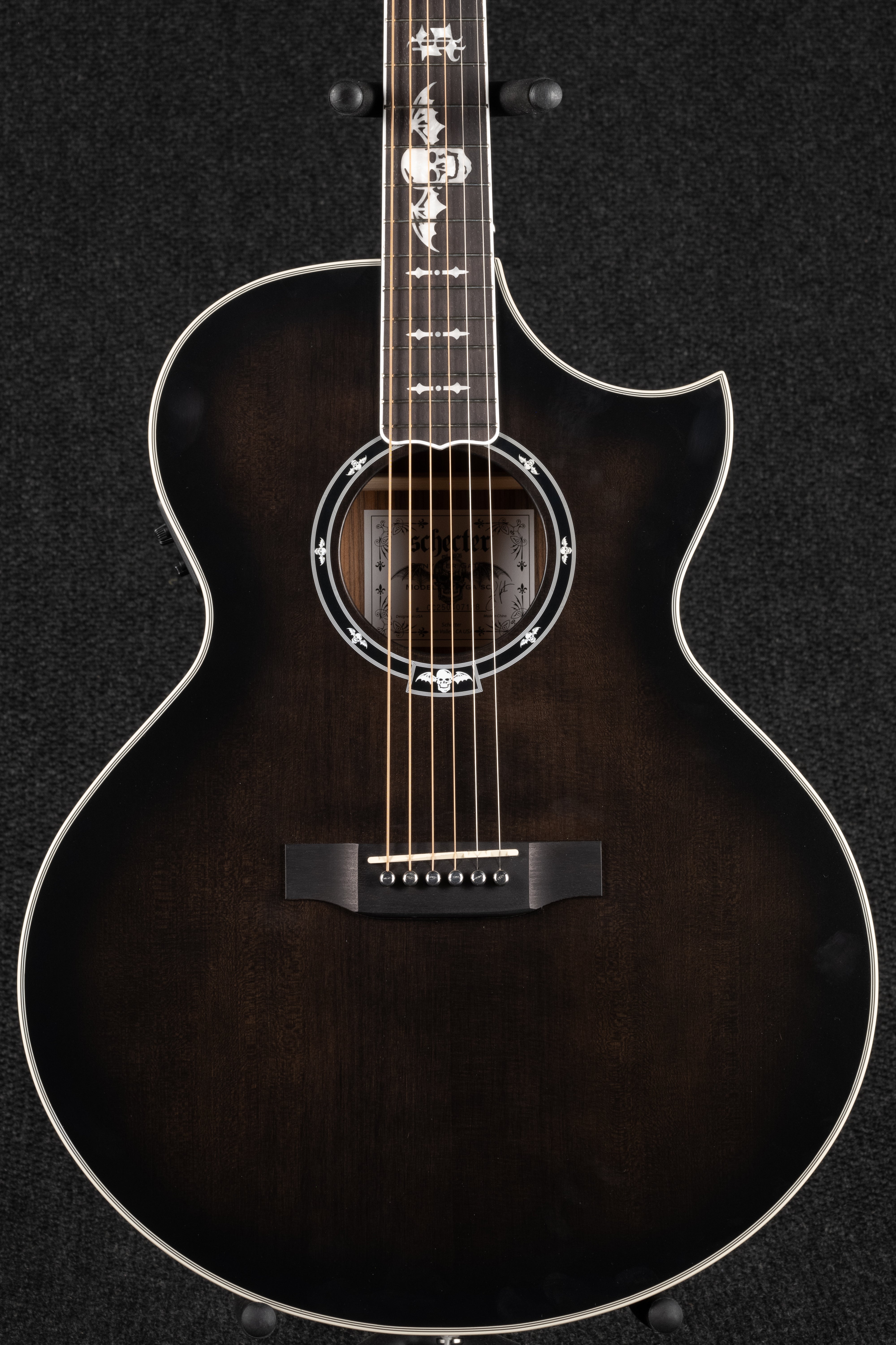 SYN-GA SC Synyster Acoustic - Trans Black Burst Satin