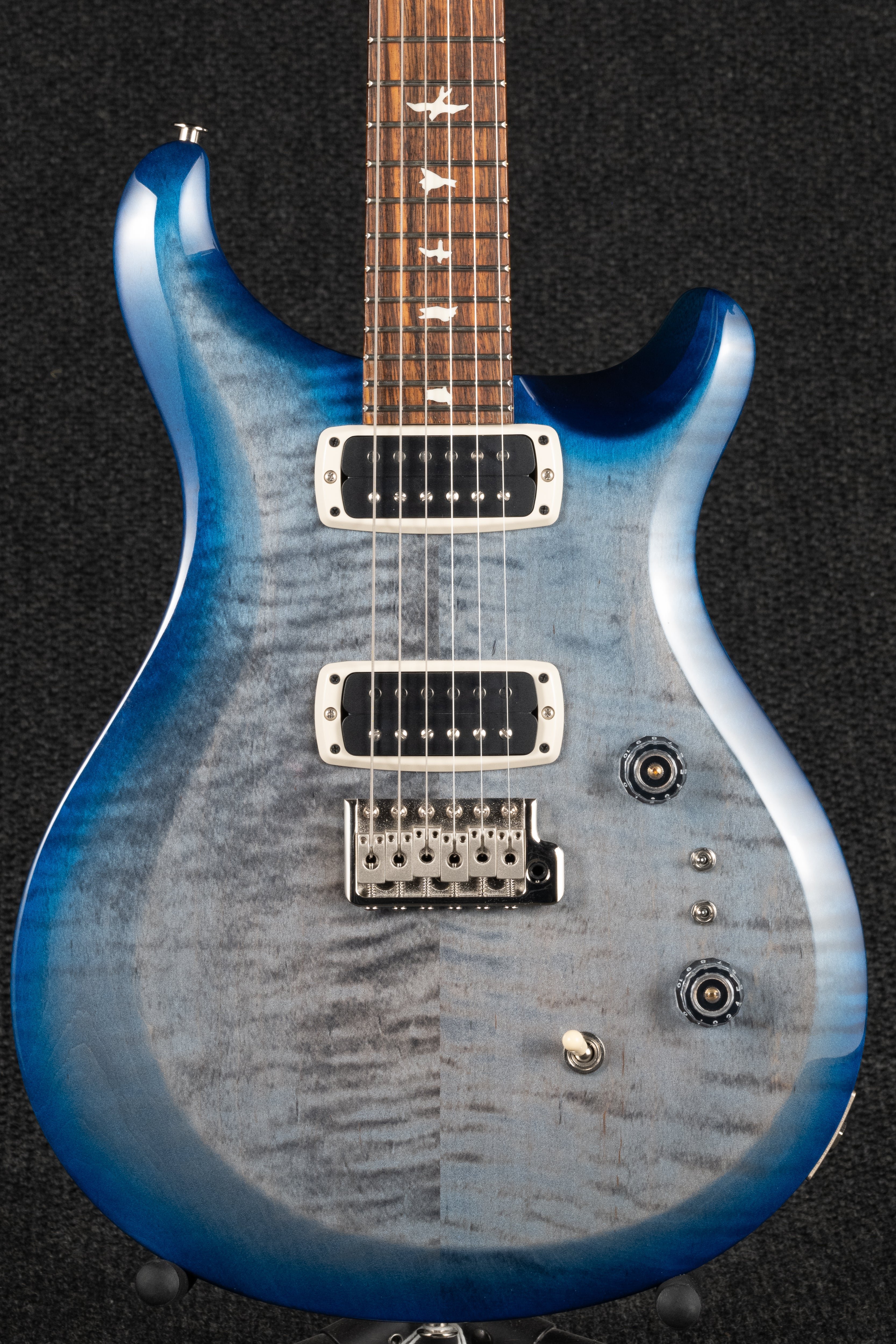 S2 Custom 24 -  Faded Grey Black Blue Burst