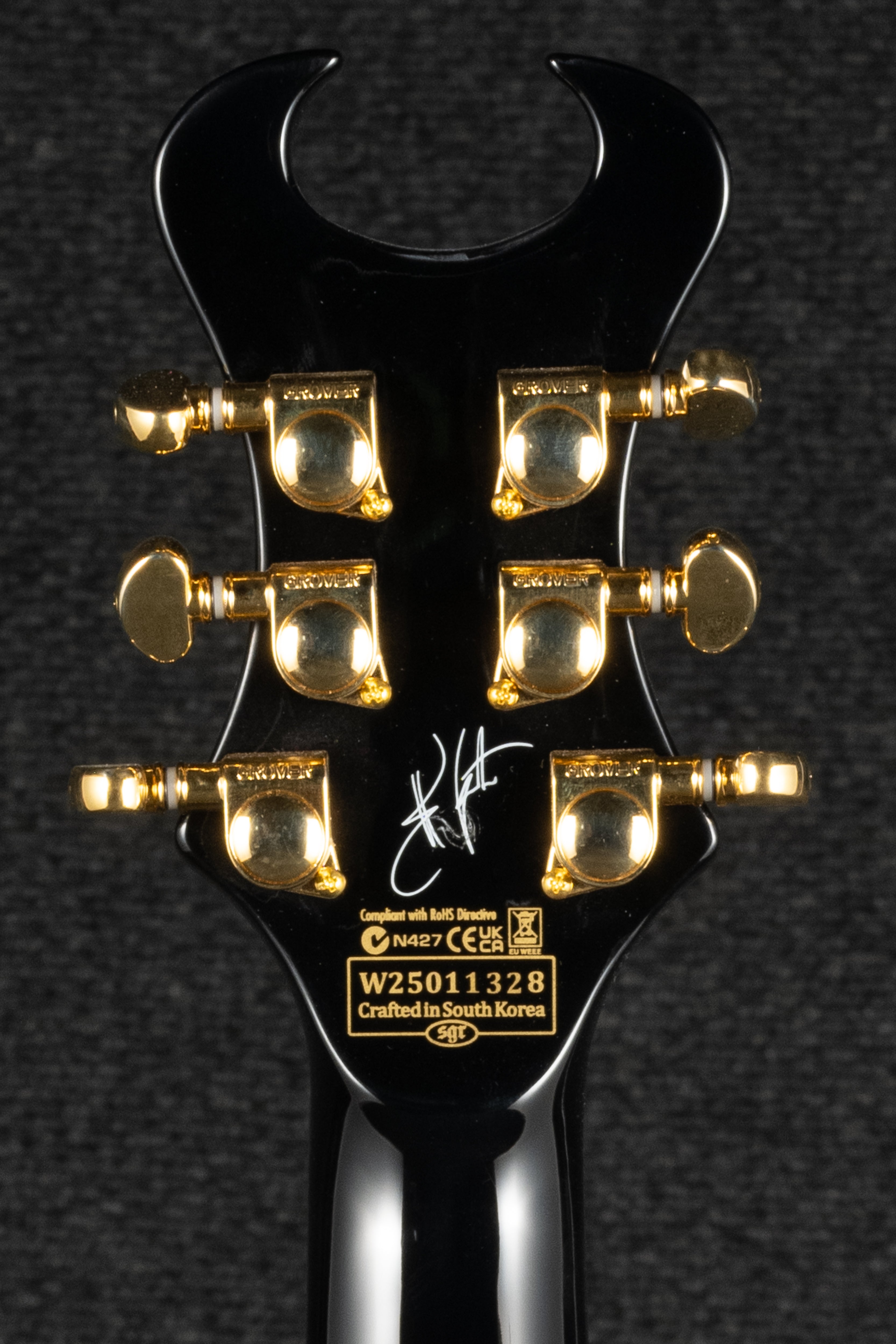 Synyster Custom-S - Gloss Black with Gold Pinstripes