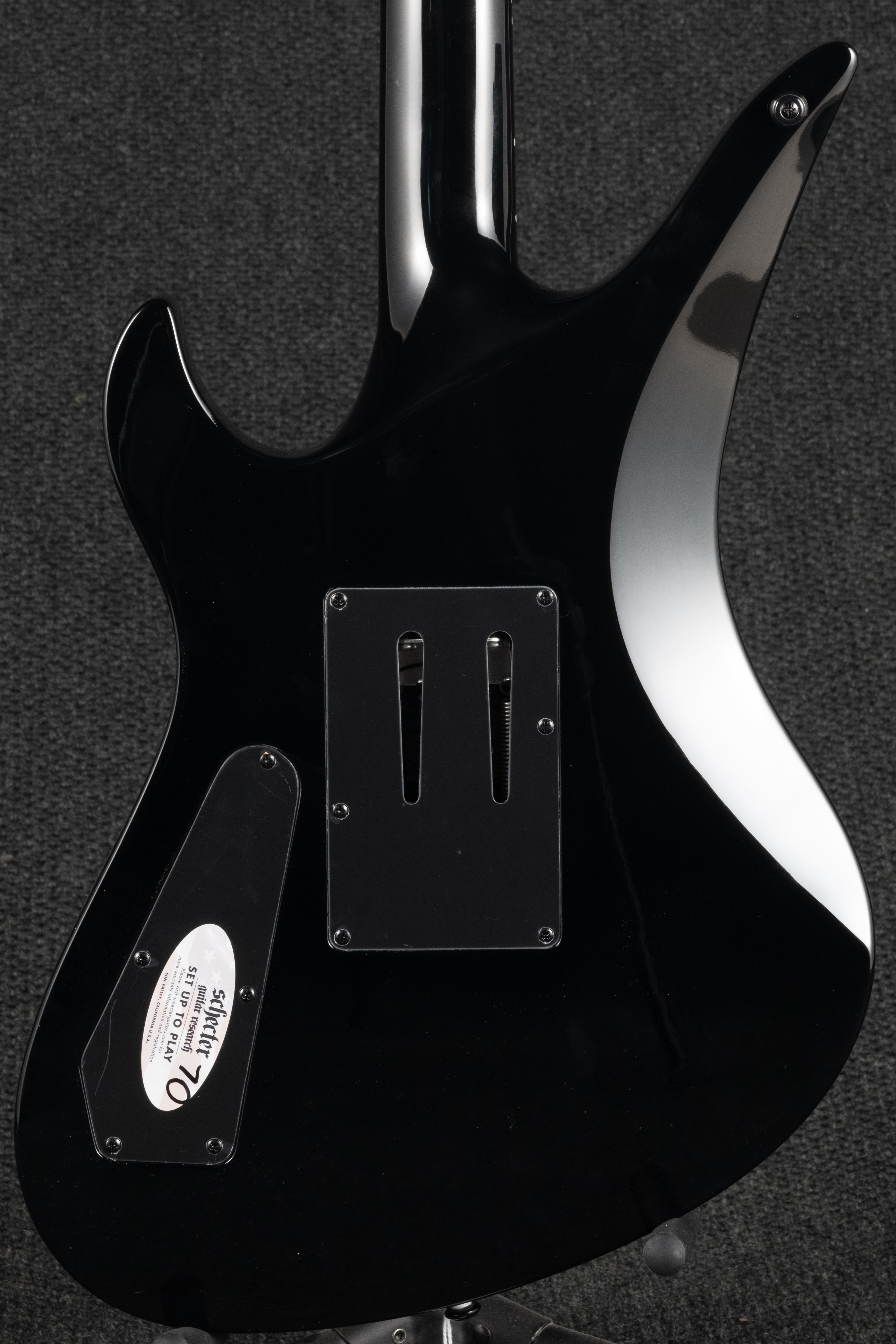 Synyster Custom - Gloss Black with Silver Pinstripes