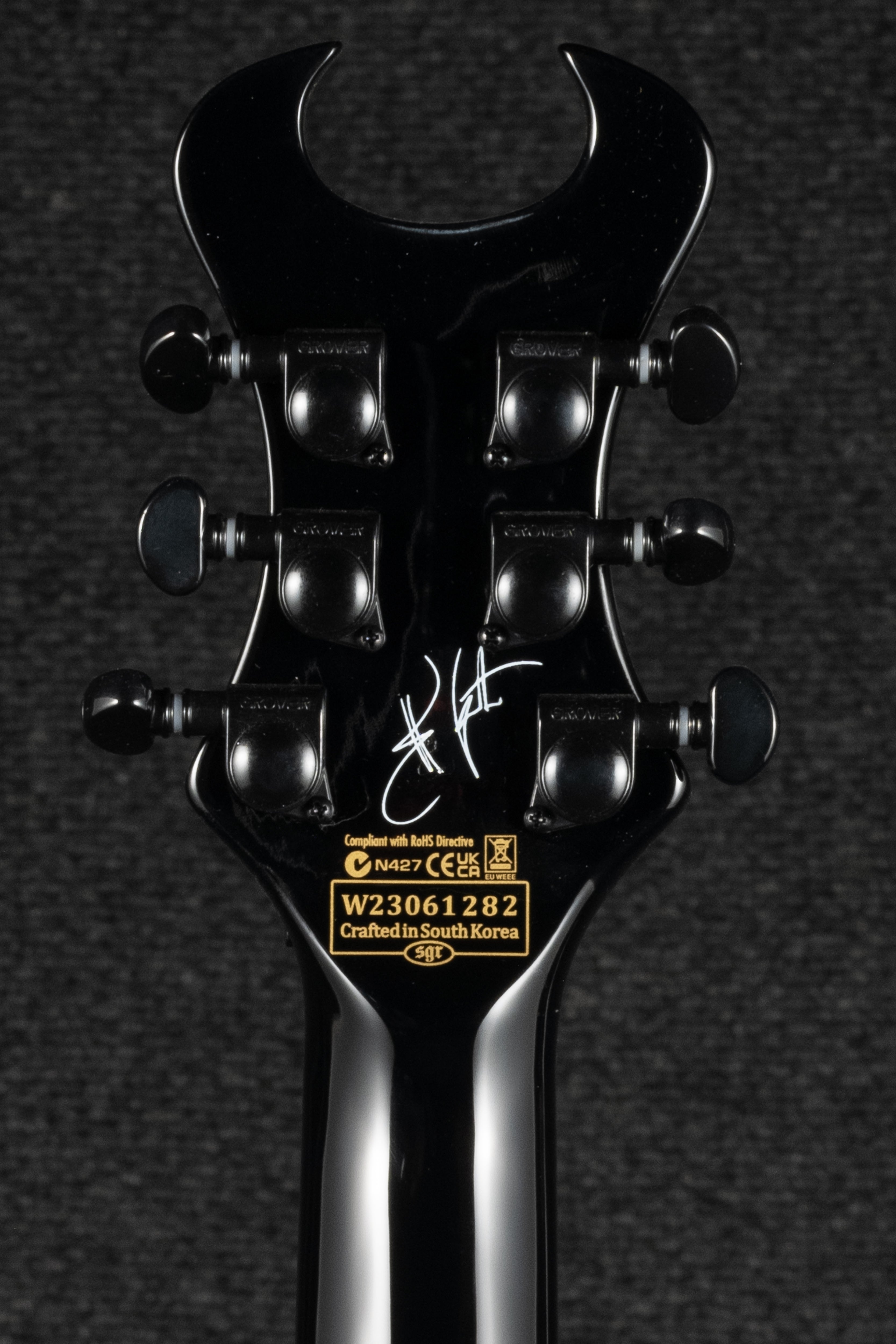 Synyster Custom - Gloss Black with Silver Pinstripes