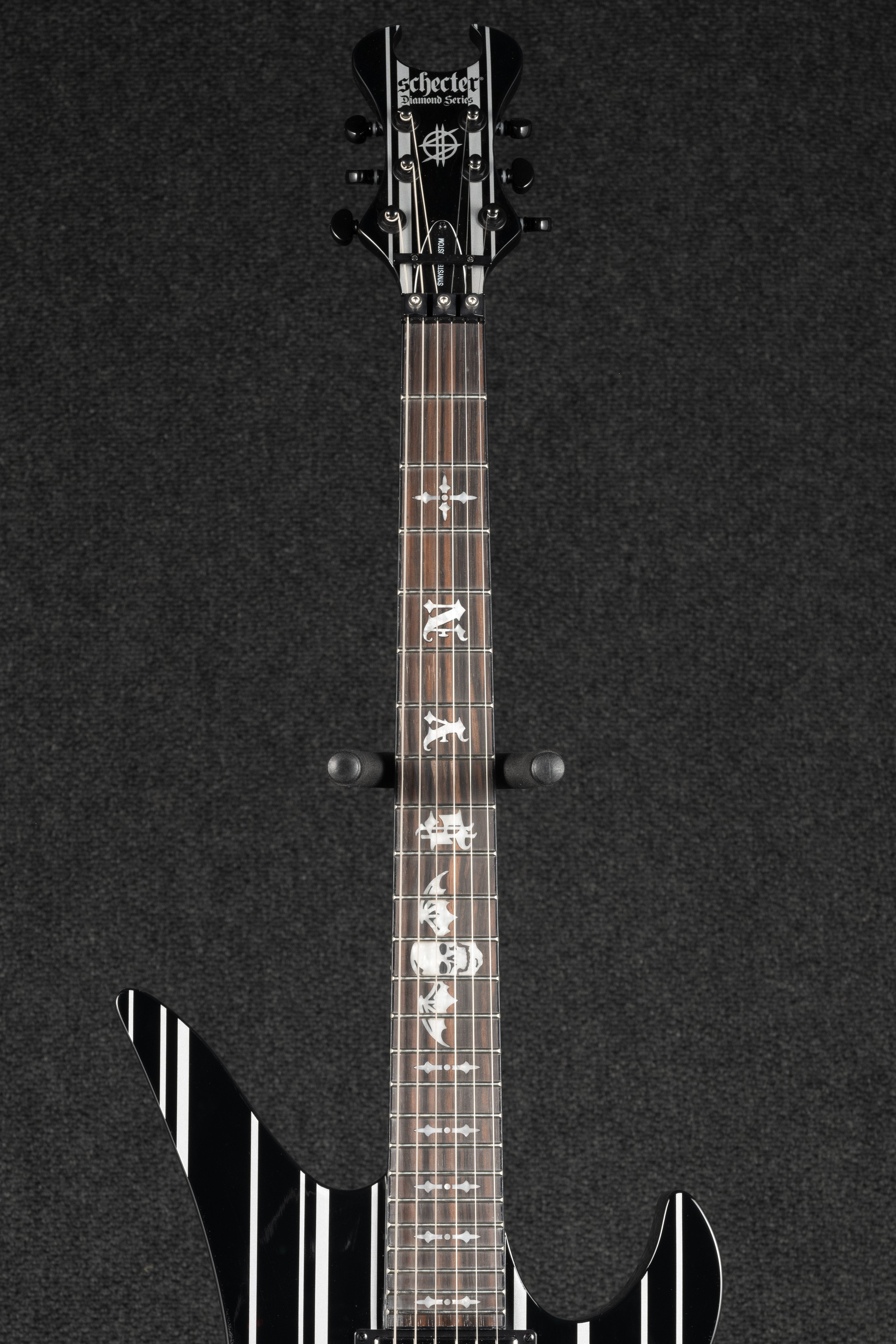 Synyster Custom - Gloss Black with Silver Pinstripes