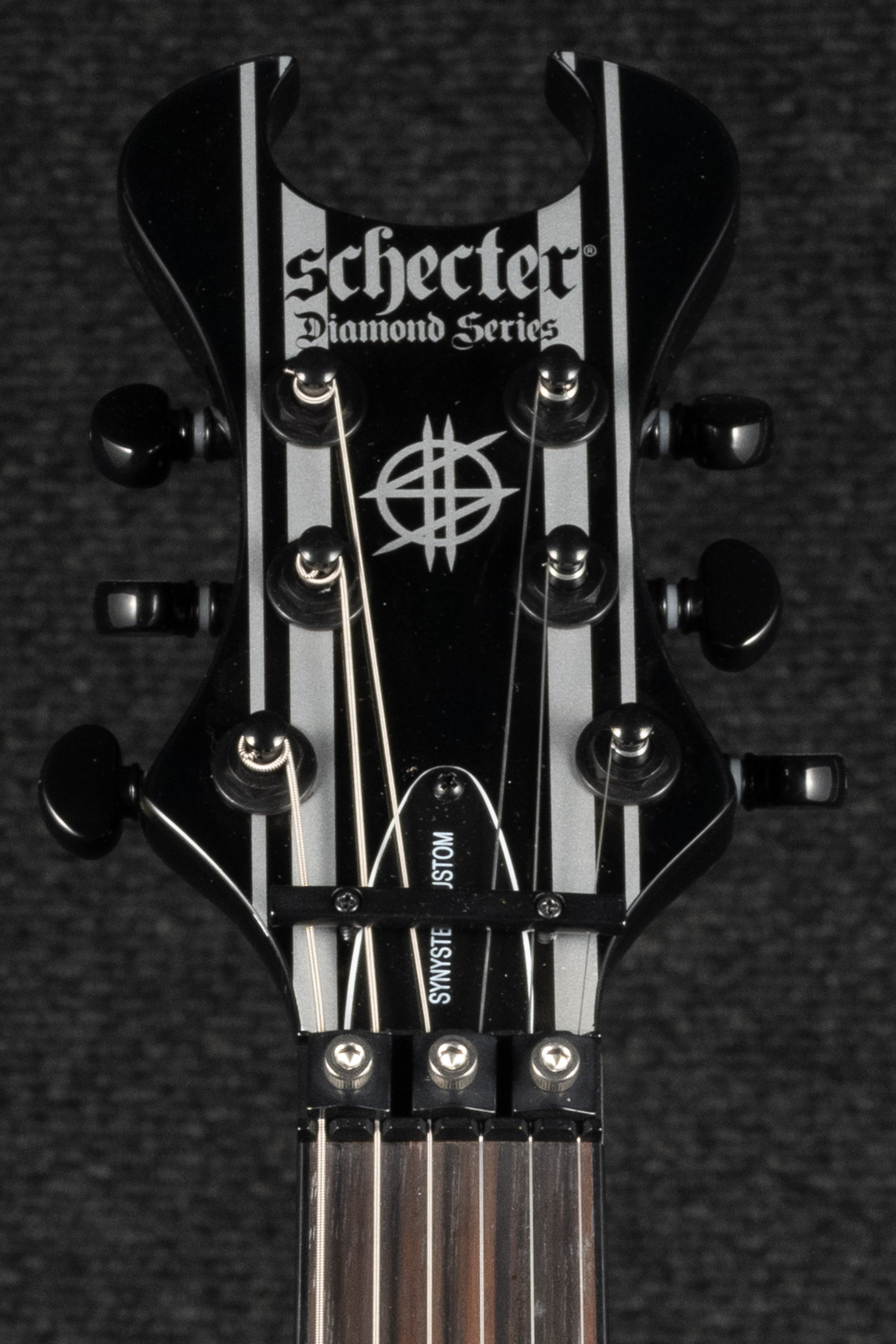 Synyster Custom - Gloss Black with Silver Pinstripes