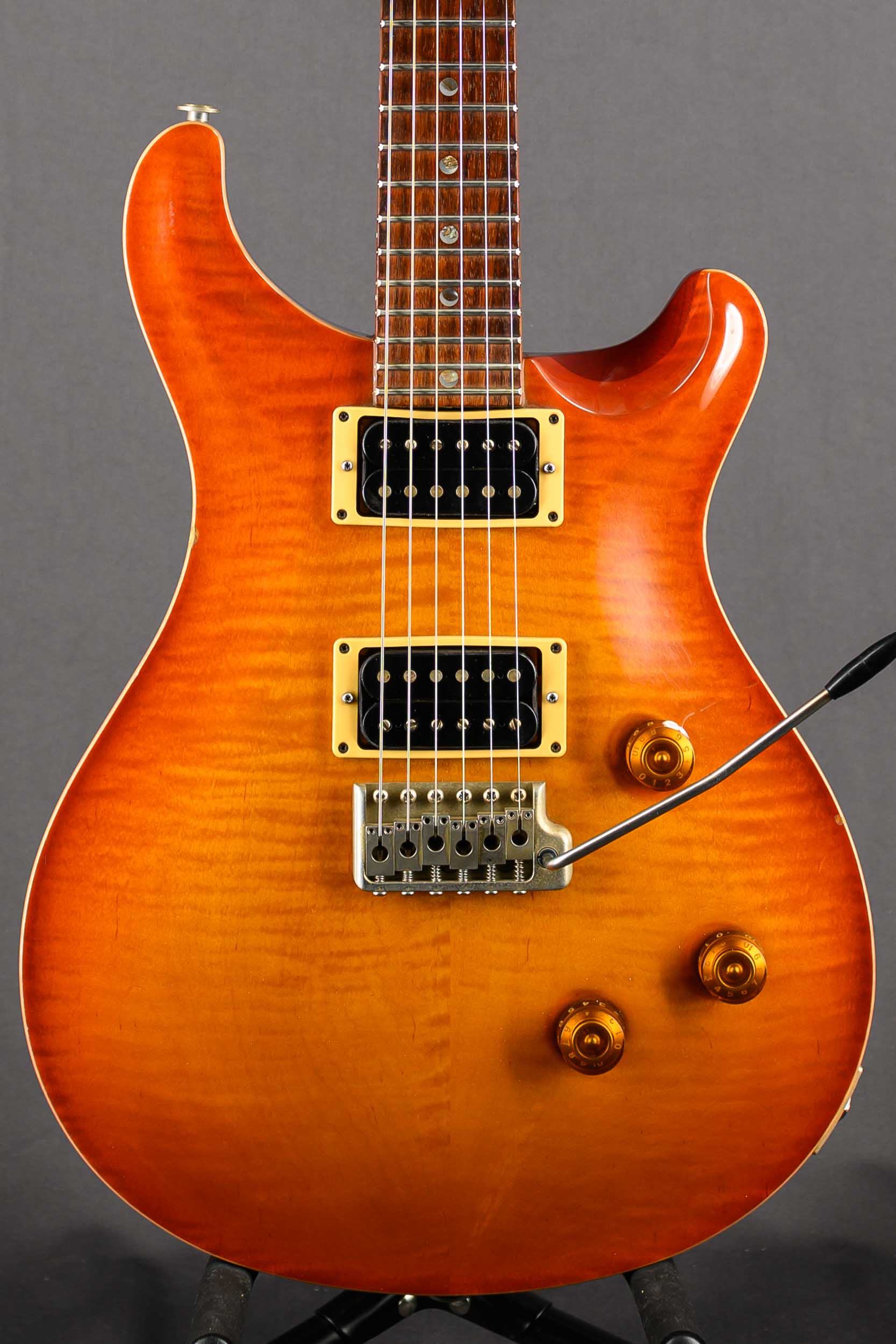 1997 Custom 24 - Amber Burst Moon Inlay