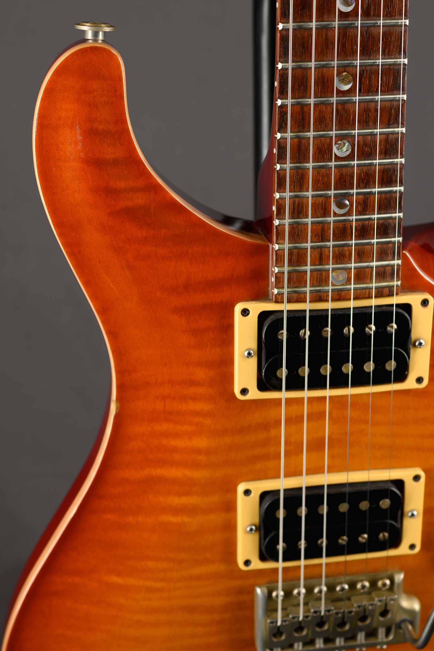 1997 Custom 24 - Amber Burst Moon Inlay