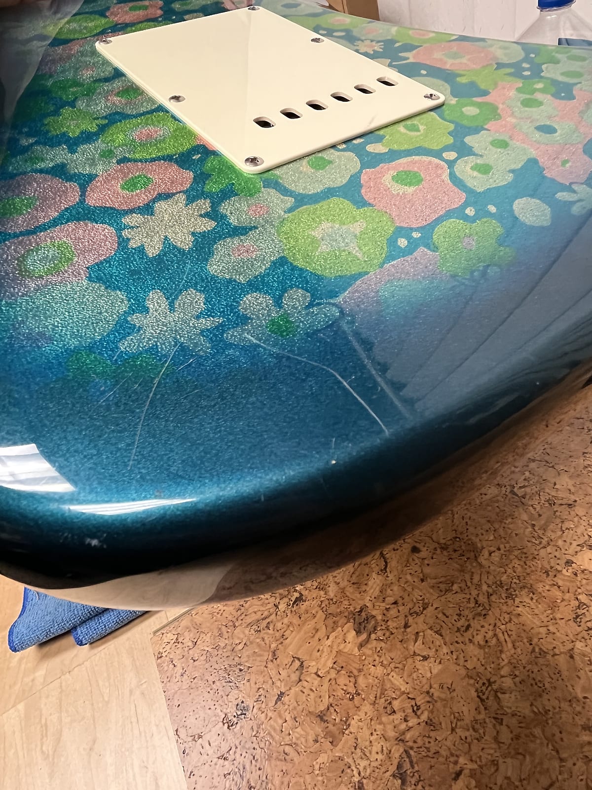 1986 M.I.J. Stratocaster ST-72 PEX - Blue Floral