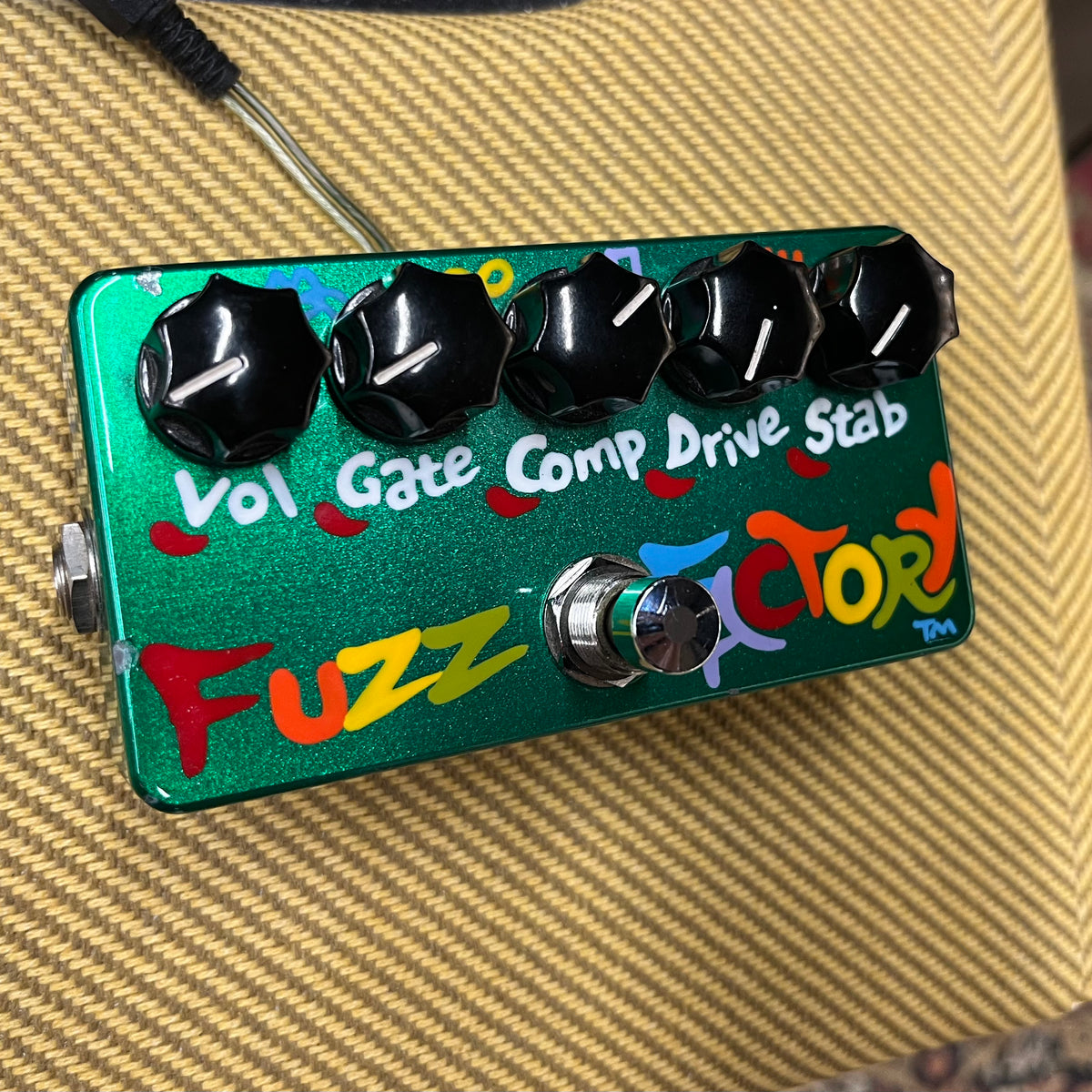 ZVEX Fuzz Factory Handpainted Green Myrold