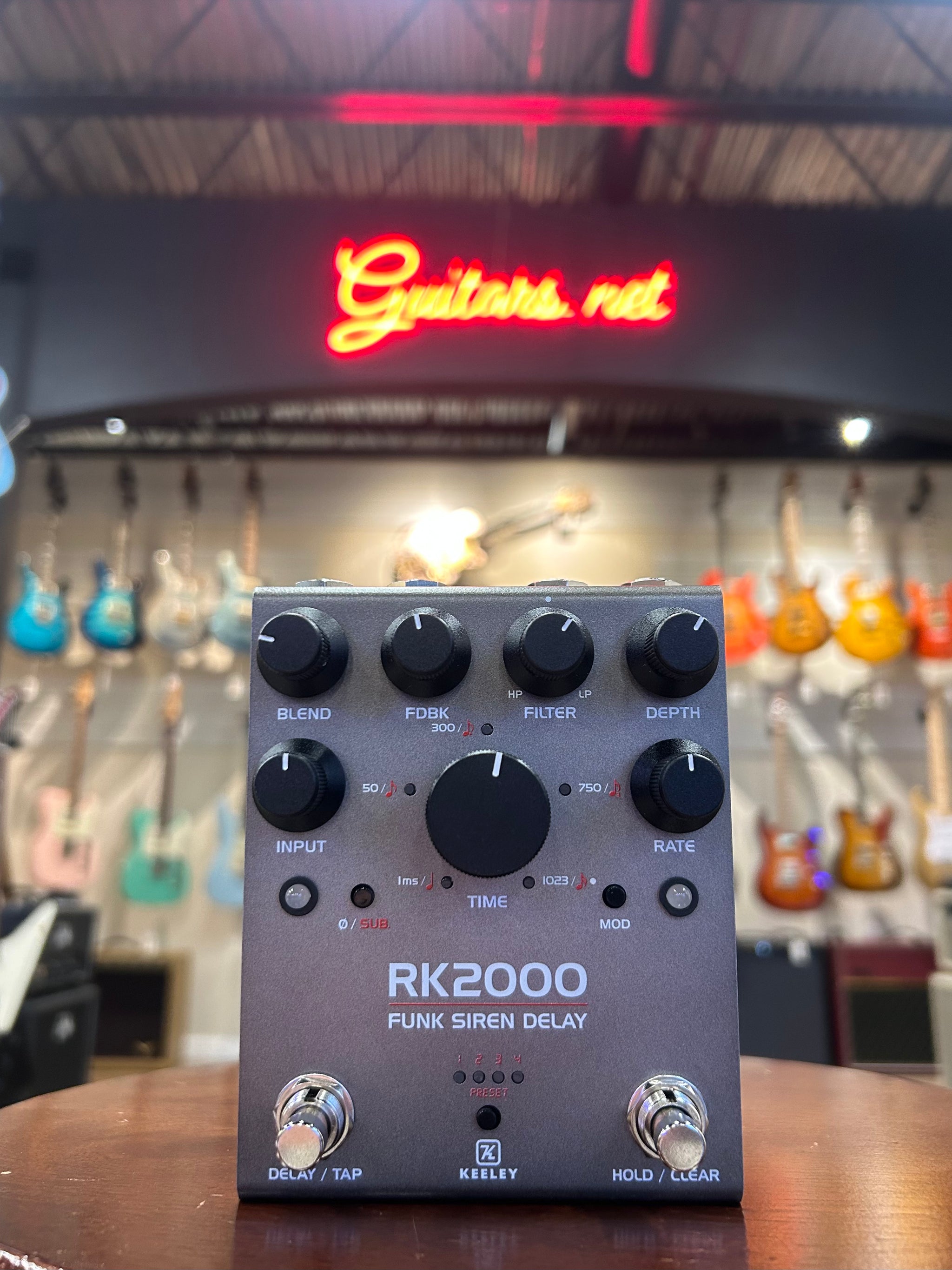 Keeley RK2000 Funk Siren Delay Guitar Effect Pedal