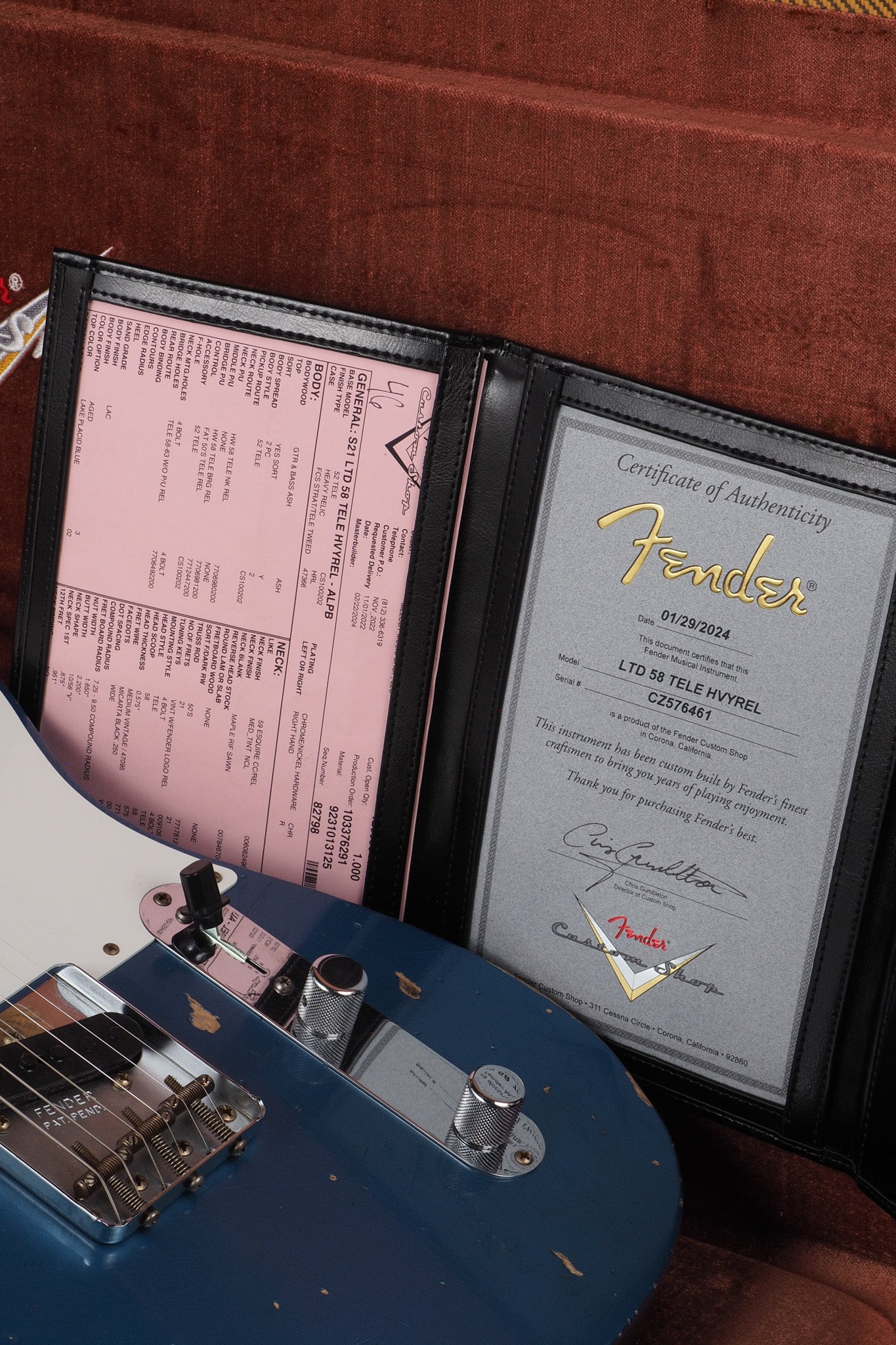 '58 Limited Edition Telecaster Heavy Relic - Lake Placid Blue