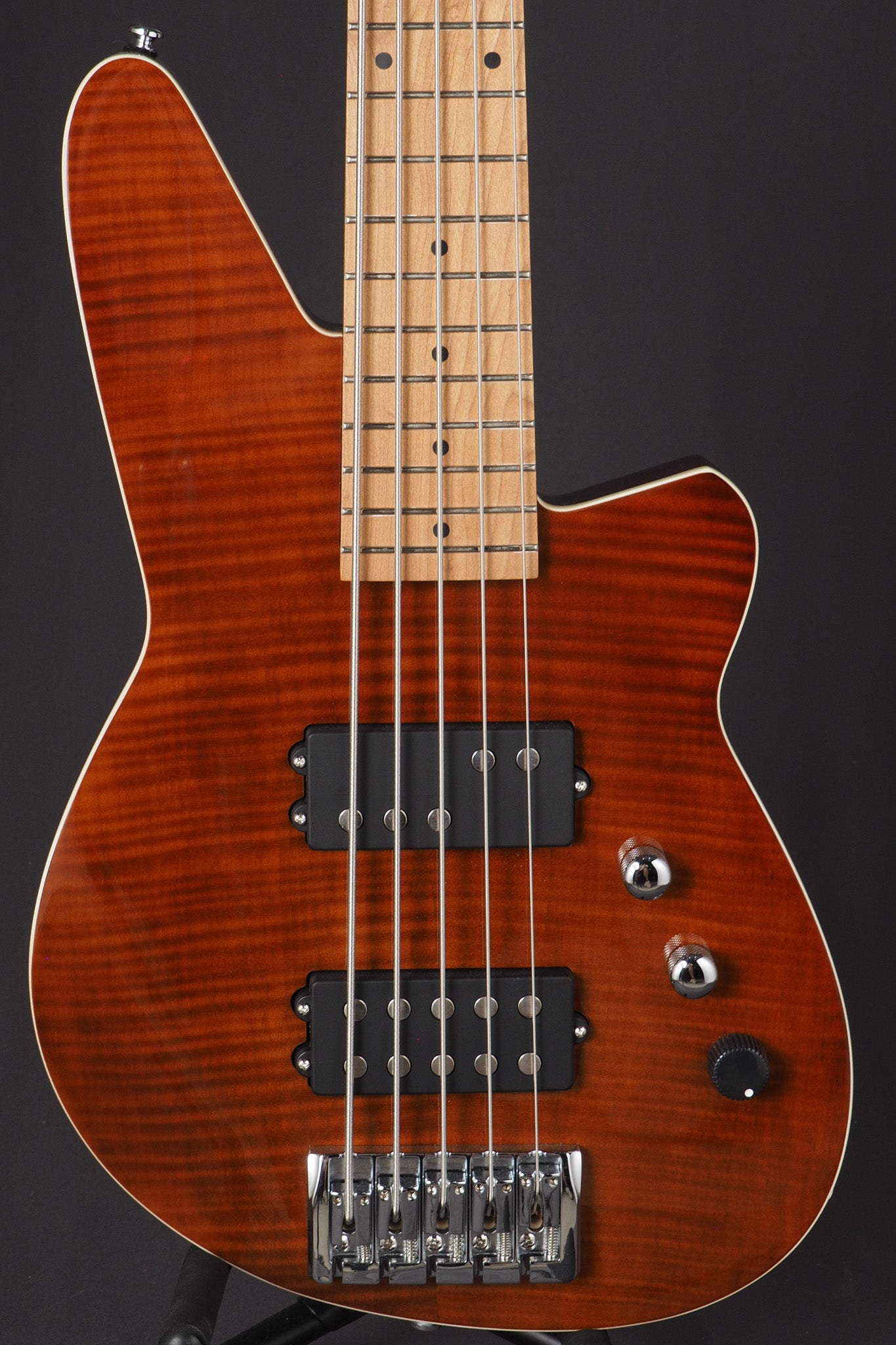 Mercalli 5 FM Bass - Violin Brown Flame Maple