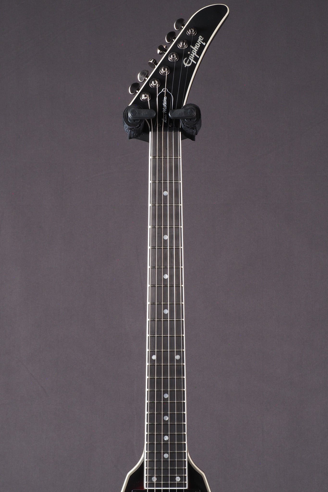 Dave Mustaine Flying V Prophecy - Aged Dark Red Burst
