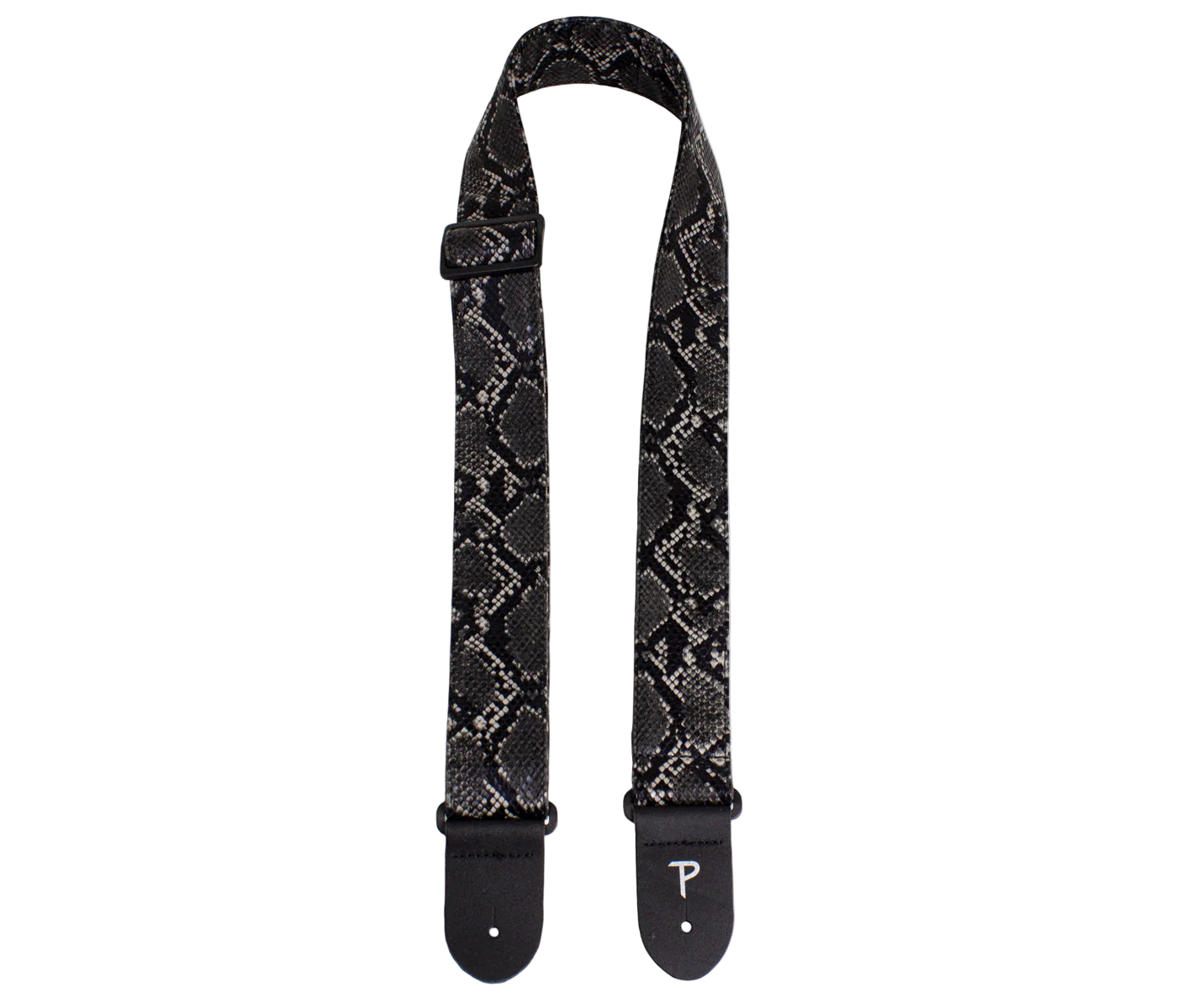 Faux Snake Skin Guitar Strap with Triglide